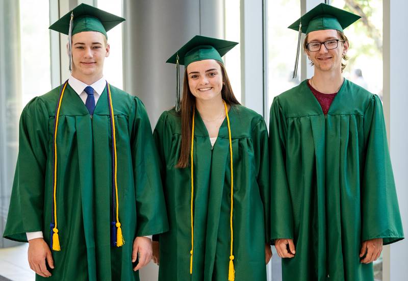 Calvin VanderSchee, Emily Frazier, and Theo Baird