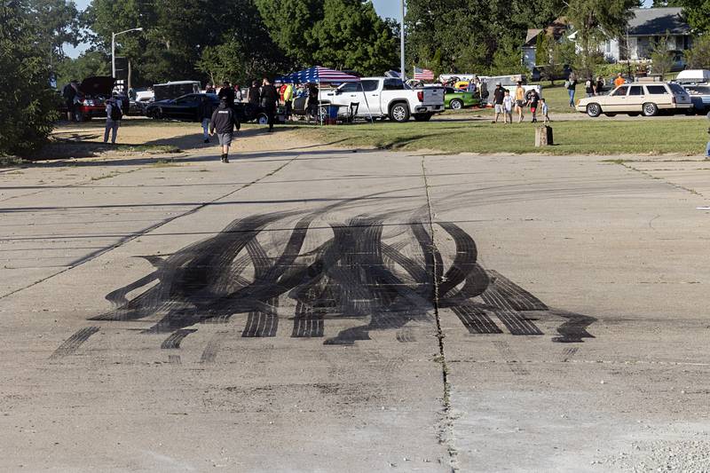 The aftermath of the burn-out competition in Rock Falls on Monday, June 10, 2024.