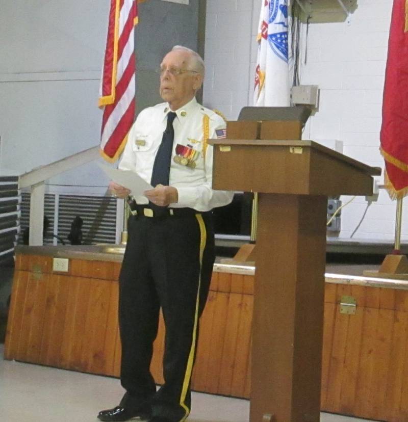 Plano American Legion member Art Killey was the guest speaker at the Legion's Nov. 11 Veterans Day Dinner.