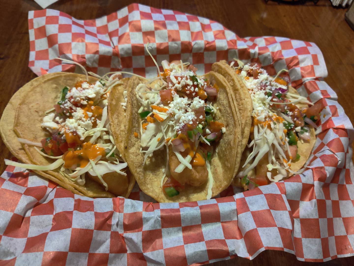 Fish tacos special at Gammon Coach House in Batavia.