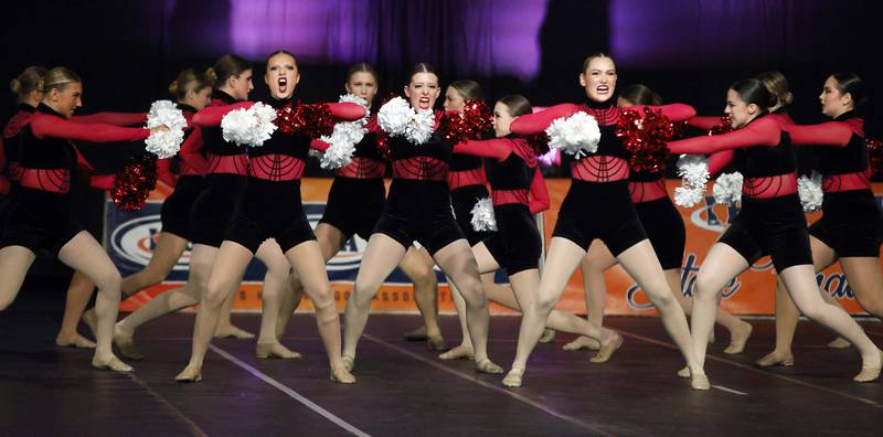 Downers Grove South competes in the IHSA 3A Competitive Dance State Finals Saturday, Jan. 27, 2024 at Grossinger Motors Arena in Bloomington.