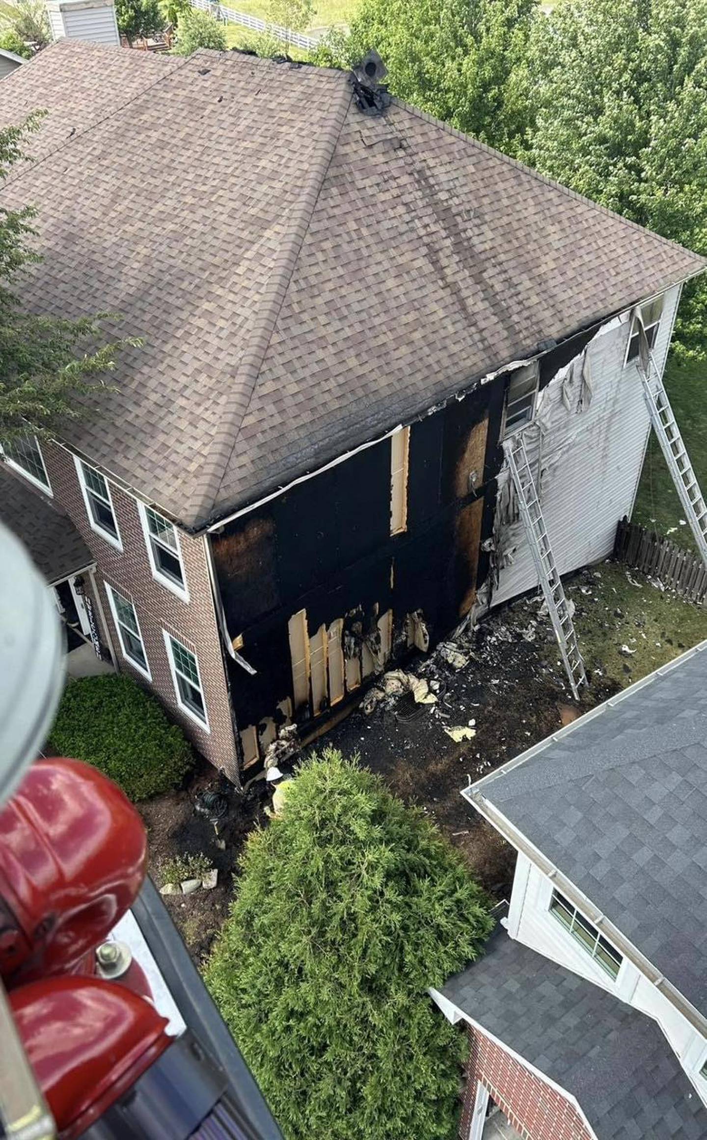 The cause of the fire remains under investigation. The house, in the 200 block of Willington Way in the Southbury subdivision in Oswego, sustained heavy damage and was deemed uninhabitable.