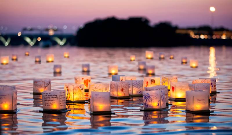 The Water Lantern Festival is from 4-9 p.m. Saturday, Sept. 21 at RiverEdge Park in downtown Aurora.