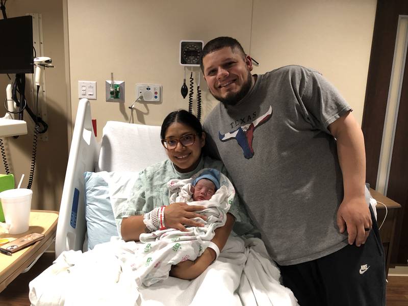 Richard Davalos and Veronica Najera of Crystal Lake with their son, Meithan, Feb. 29, 2024. Meithan is a leapling.