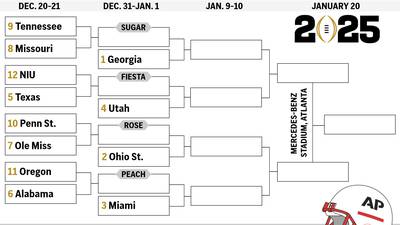 AP College Football Playoff bracket watch has NIU in playoffs as a 12 seed