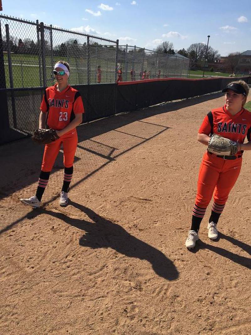 Softball Notes Saints Freshman Pitchers Make For A Perfect Pair Shaw Local 