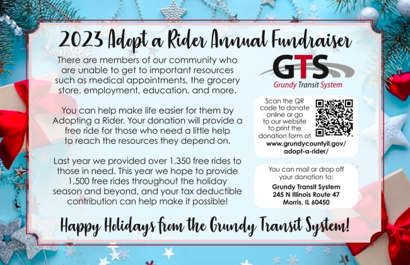 Help make life easier for members of the community who are unable to get to important resources by donating to the 2023 Adopt a Rider fundraiser.