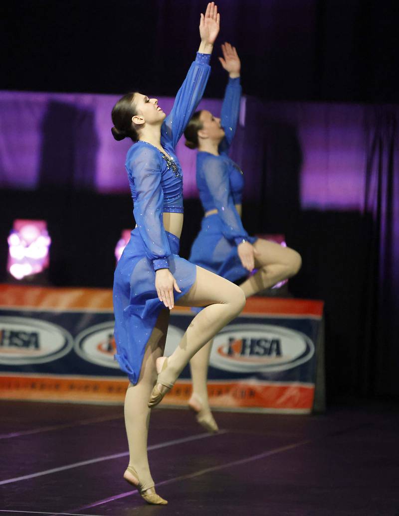 Sycamore competes in the IHSA 1A Competitive Dance State Finals Saturday, Jan. 27, 2024 at Grossinger Motors Arena in Bloomington.