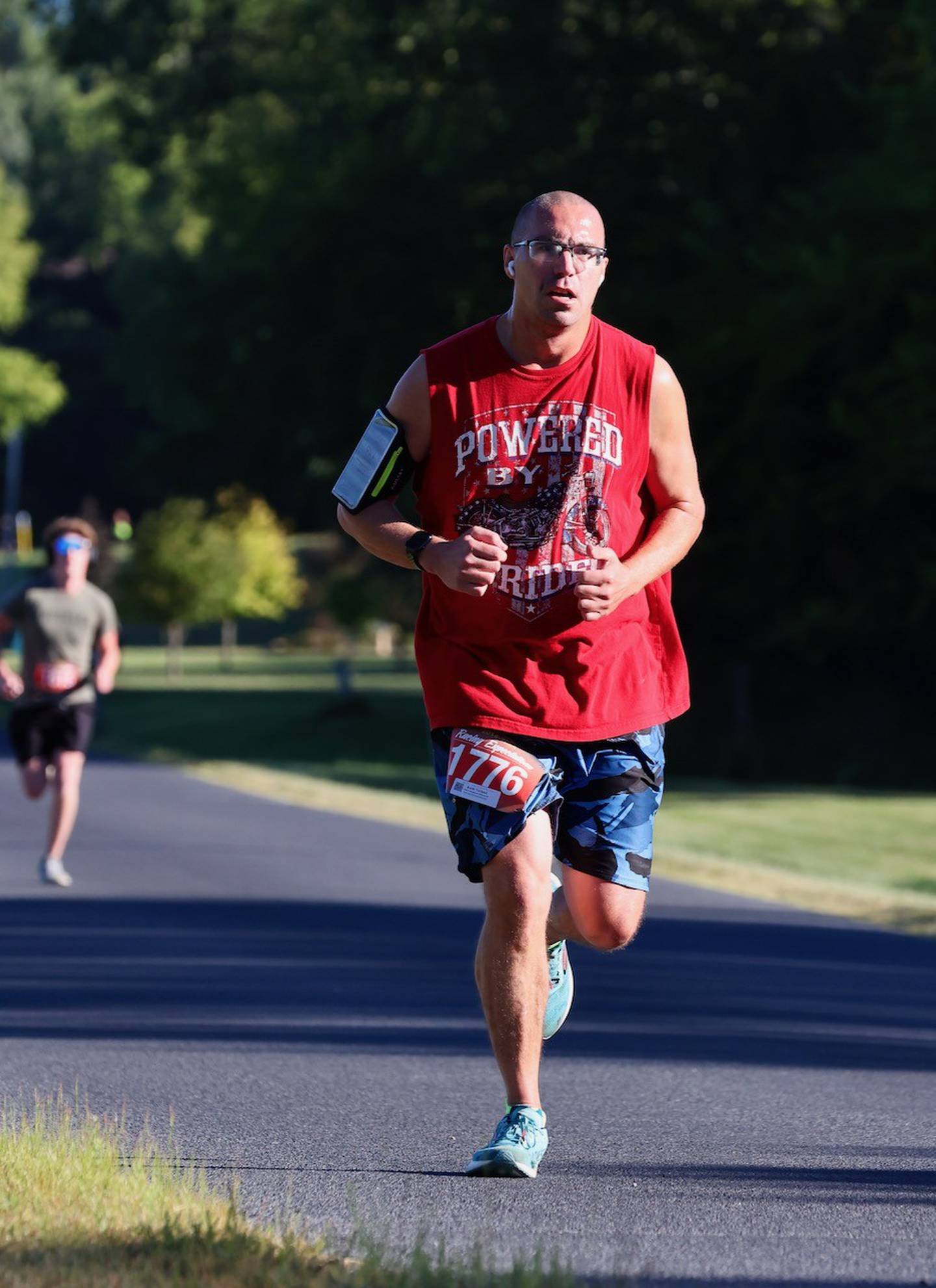 Keith Varland of Princeton runs in Saturday's Bureau County Homestead 5K race.