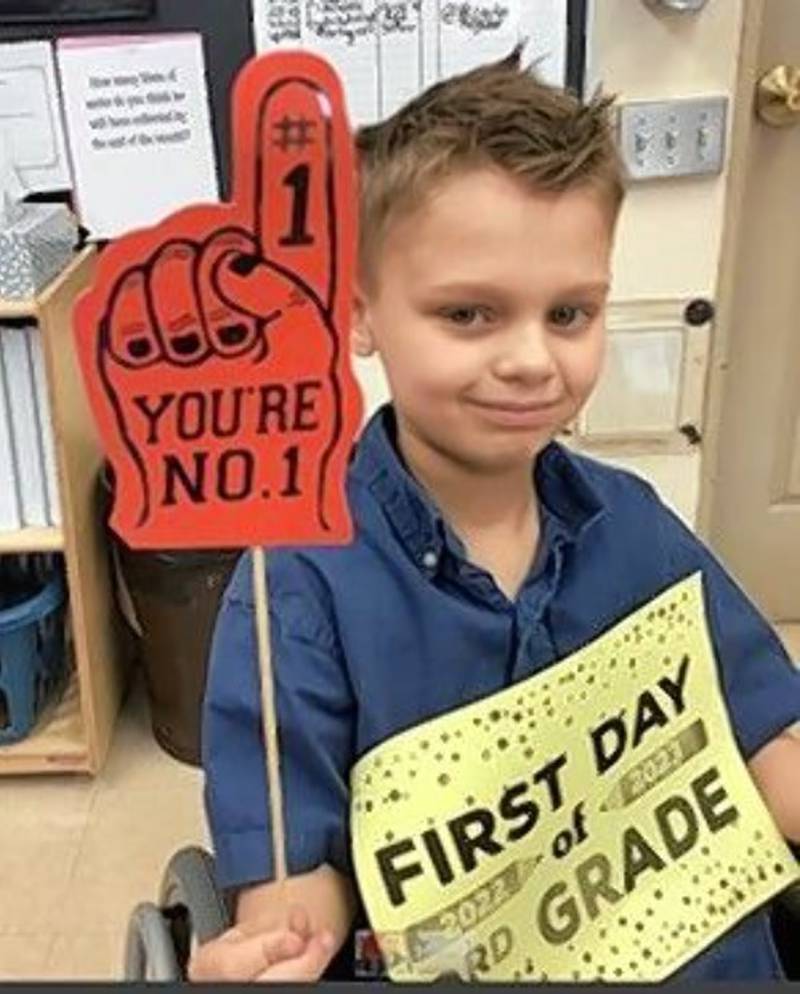 Eight-year-old Cooper Roberts recently returned to school for the first time since being paralyzed in the Highland Park July 4 parade shooting.