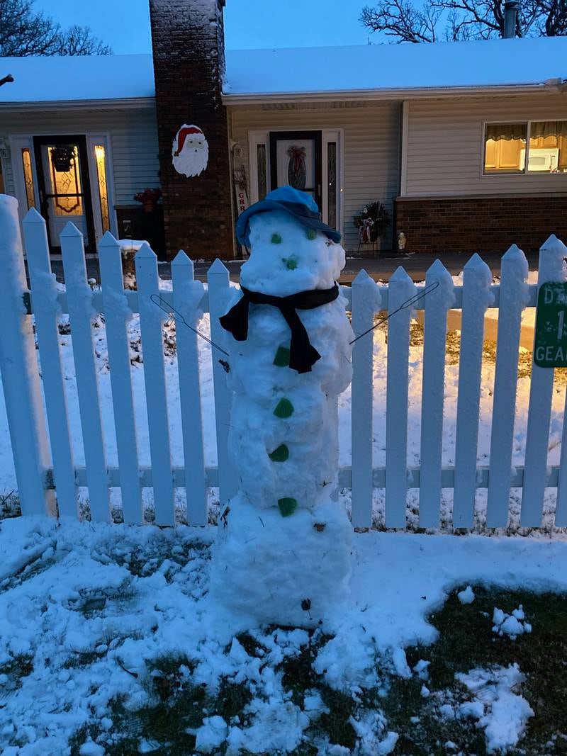 Billy Bob the snowman from the Sauk Valley