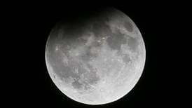 Lunar eclipse viewed over the Illinois Valley