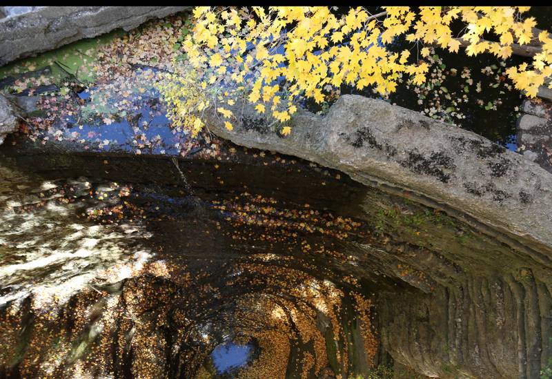 An above view of the Lake Falls at Matthiessen State Park on Wednesday, Oct. 19, 2022 in Oglesby.