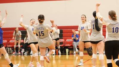 Photos: Princeton vs Hall volleyball