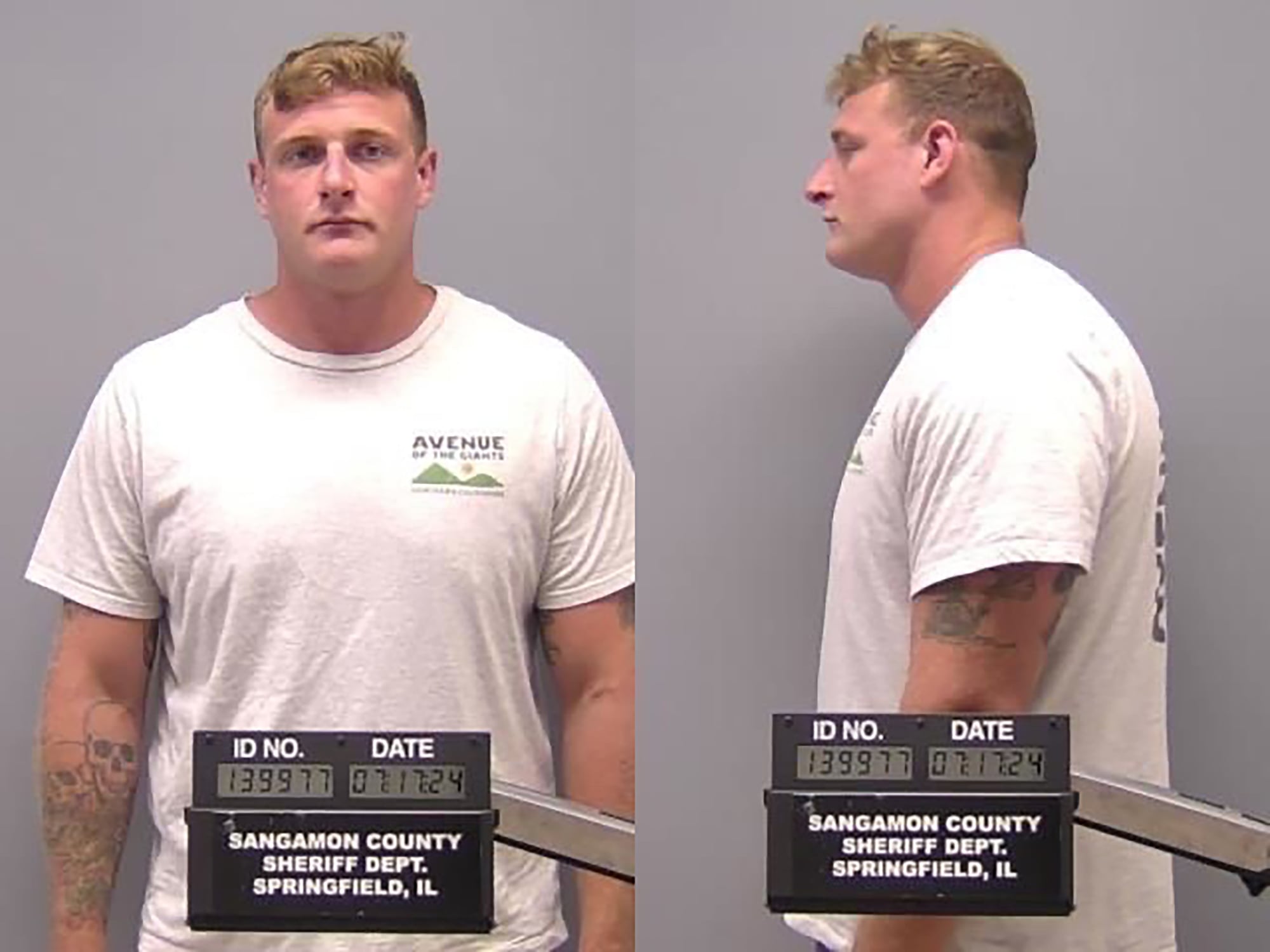 Sean Grayson is pictured in a booking photo. The former Sangamon County Sheriff’s deputy is charged with first-degree murder and accused of shooting Sonya Massey to death in her kitchen.