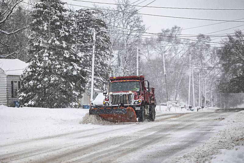 Snow plows were out in full force for the second time this week Friday, Jan. 12, 2024 as another round of snow hits the Sauk Valley.