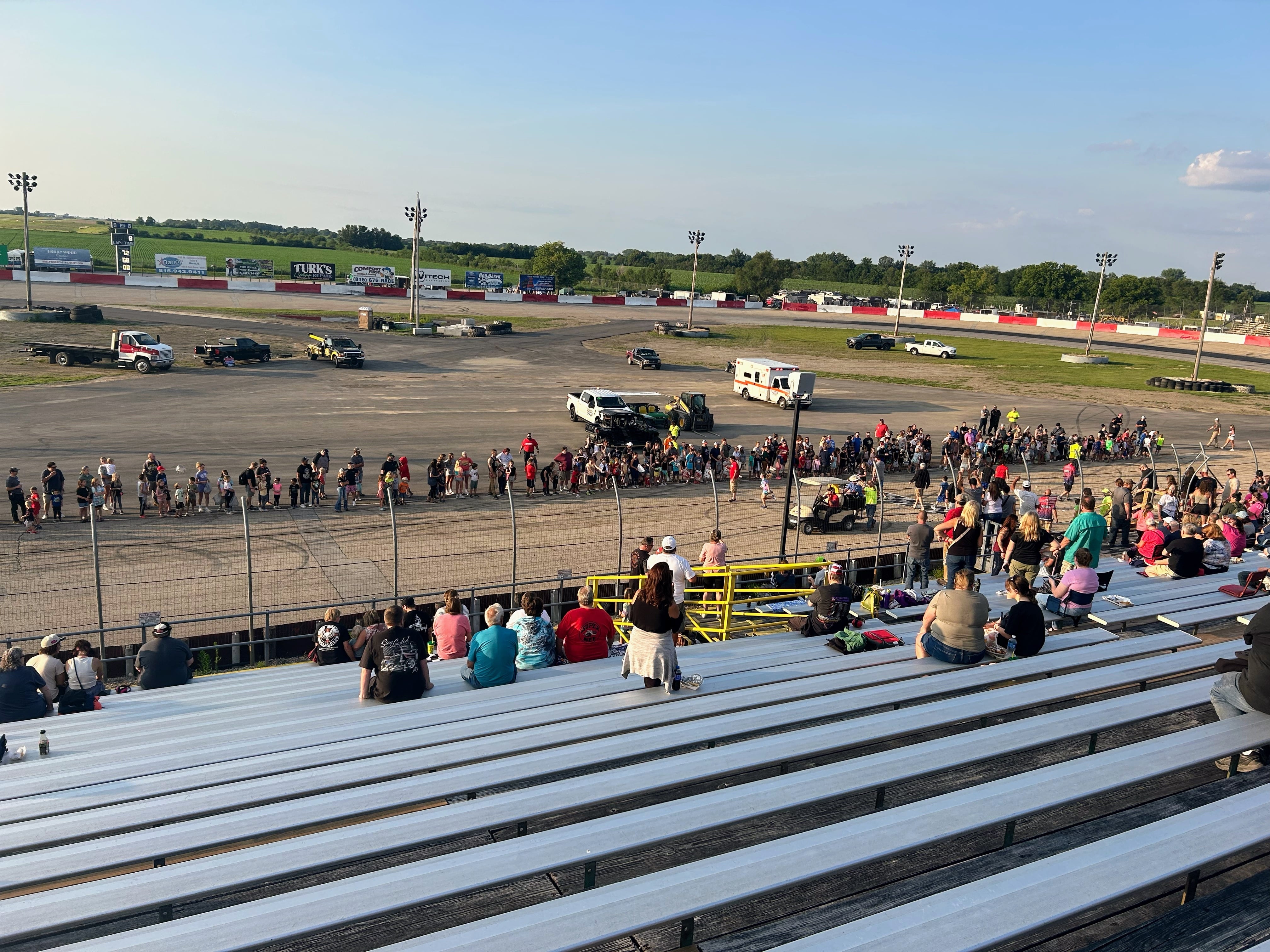 Cheryl Hryn Racing gives away 112 bikes, 4 scooters at Grundy County Speedway Kids Night