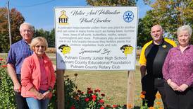 Putnam County Rotary Club establishes pollinator garden 3 years ago at junior high school