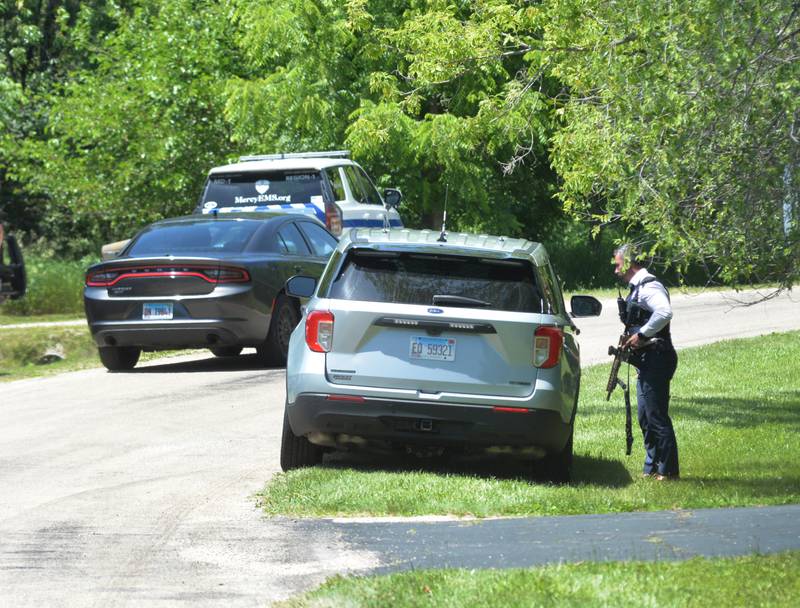 Police officers from several departments assisted the Ogle County Sheriff's Office on Wednesday, June 12, 2024, during a shooting on Wild Rice Lane in Lost Lake, a private subdivision located east of Dixon on Flagg Road.