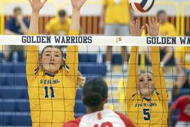 Payton Ottens has seven of Sterling’s 17 aces in a 2-1 win over Rock Island