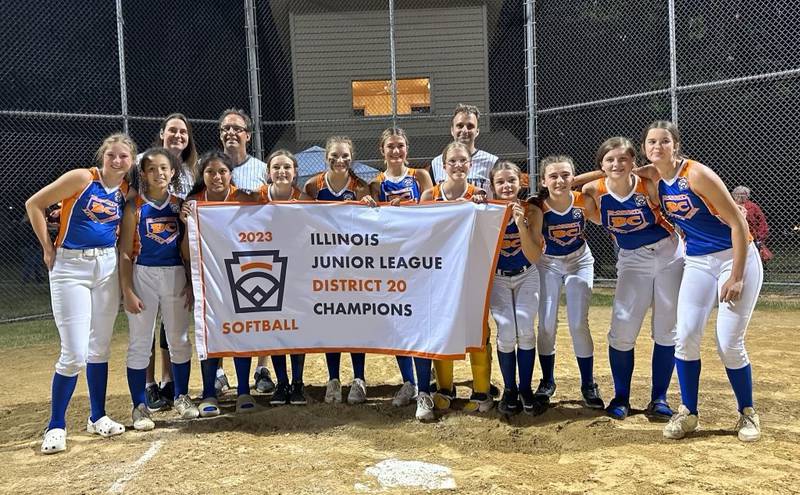 Bi-County defeated LaSalle, 9-8, Friday to capture the Junior League softball championship. Team members for Bi-County are Chloe Parcher, Yesenia Avila, Britney Trinidad, Paige Tonioni, Myah Richardson, Finley Rue, Piper Terando, Sarah Schennum, Sofia Borri, Cadence Breckenridge and Reagan Fundell.