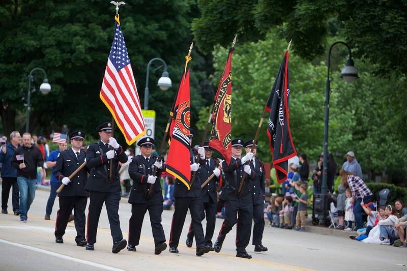 St. Charles Fire Department at the St. Charles Memorial Day Parade on Monday, May 27,2024 in St. Charles.