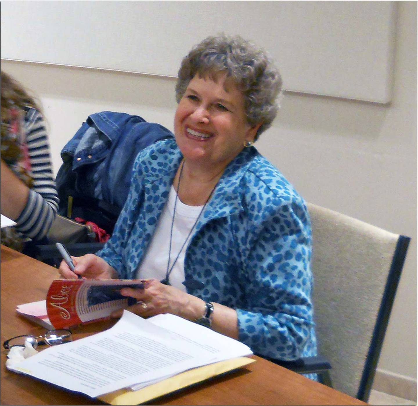 Award-winning author Phyllis Reynolds Naylor recently gave a $160,000 endowment to the Joliet Junior College Foundation. Naylor is a 1953 JJC alumna and long-time JJC donor. Naylor is seen in 2013 during her appearance at the Joliet Public Library's Black Road branch.
