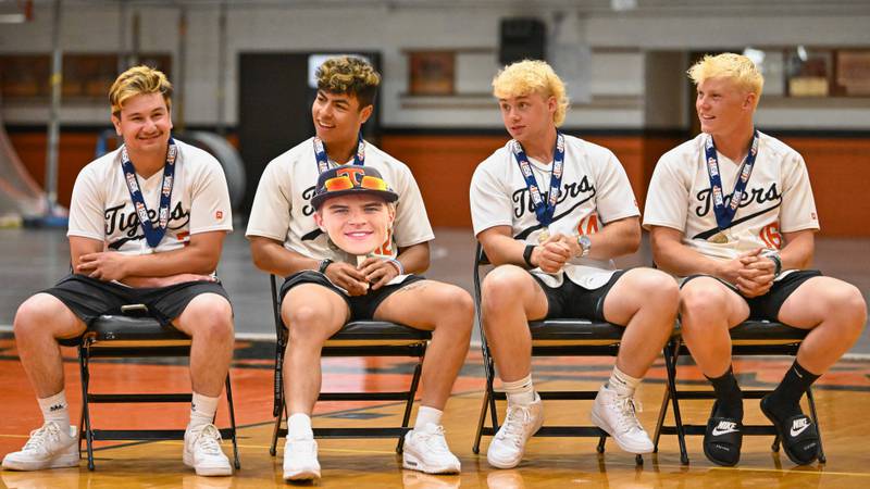 Crystal Lake Central Baseball 3A Championship celebration at Crystal Lake Central High School on Sunday, June 9, 2024 in Crystal Lake.