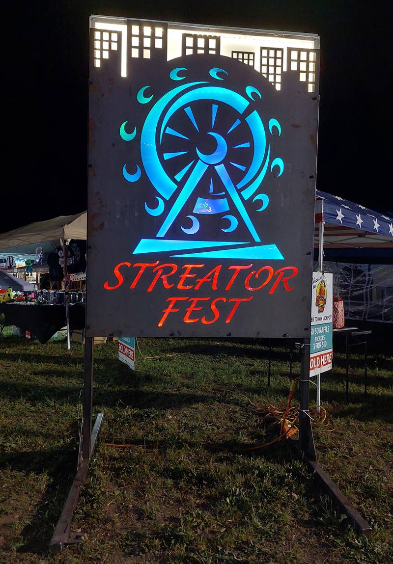 Streator Fest lighted sign on display Shaw Local