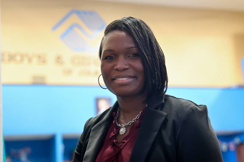 Chantel Gamboa, new executive director at the Boys & Girls Club in Joliet, poses for a photo on Friday, Sept. 29, 2023.