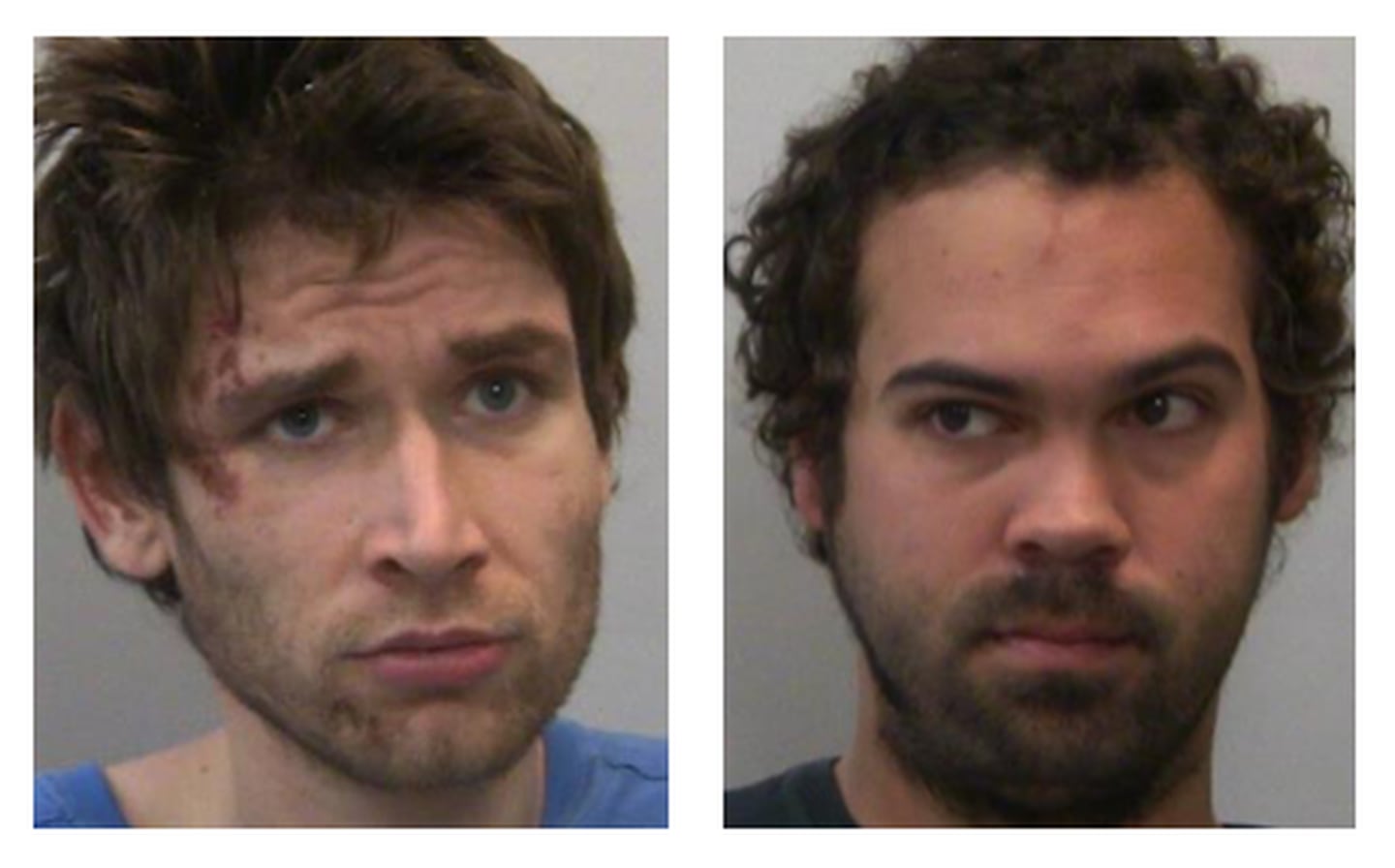 Andrew L. Ford, left, and Jeremy M. Casiano were arrested by Dixon police on Friday. Police were investigating the burglary of a business in the 100 block of East First Street in Dixon.