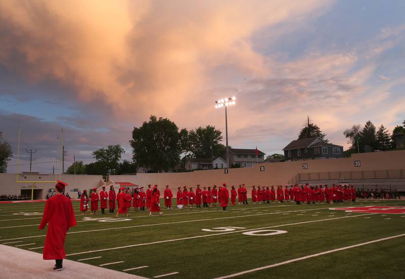La Salle-Peru Township High School class of 2024 students receive their diplomas during the 126th annual commencement graduation ceremony on Thursday, May 16, 2024 in Howard Fellows Stadium.