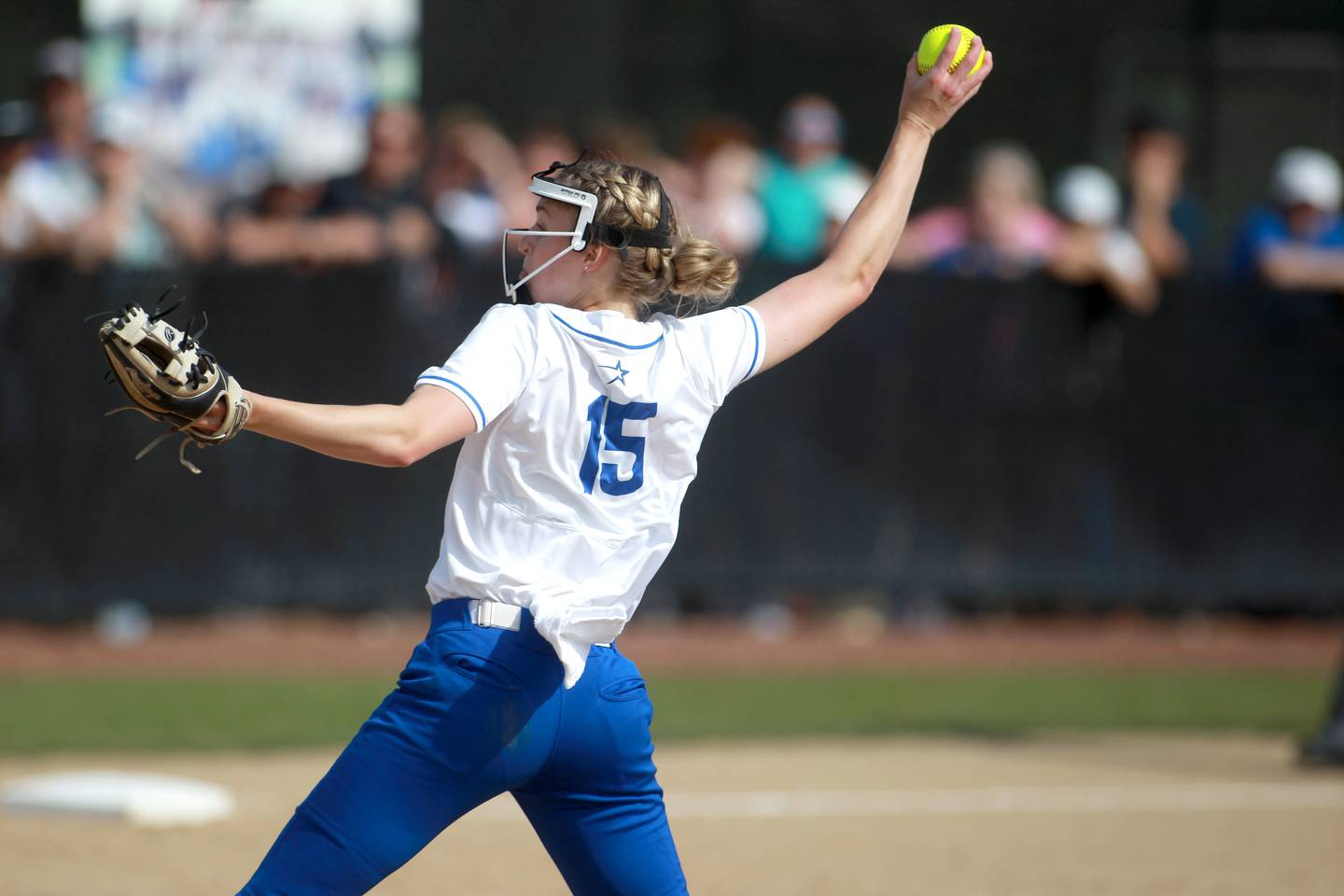 St. Charles North’s Paige Murray pitches during the Class 4A St. Charles North Supersectional against Whitney Young on Monday, June 3, 2024.