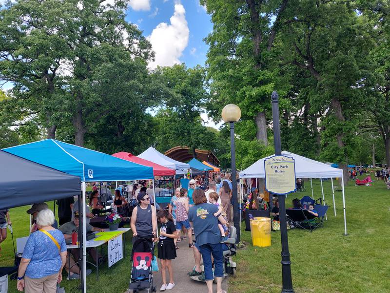 To go along with the food, there were many craft vendors Saturday, May 18, 2024, at the Streator Food Truck Festival in City Park.