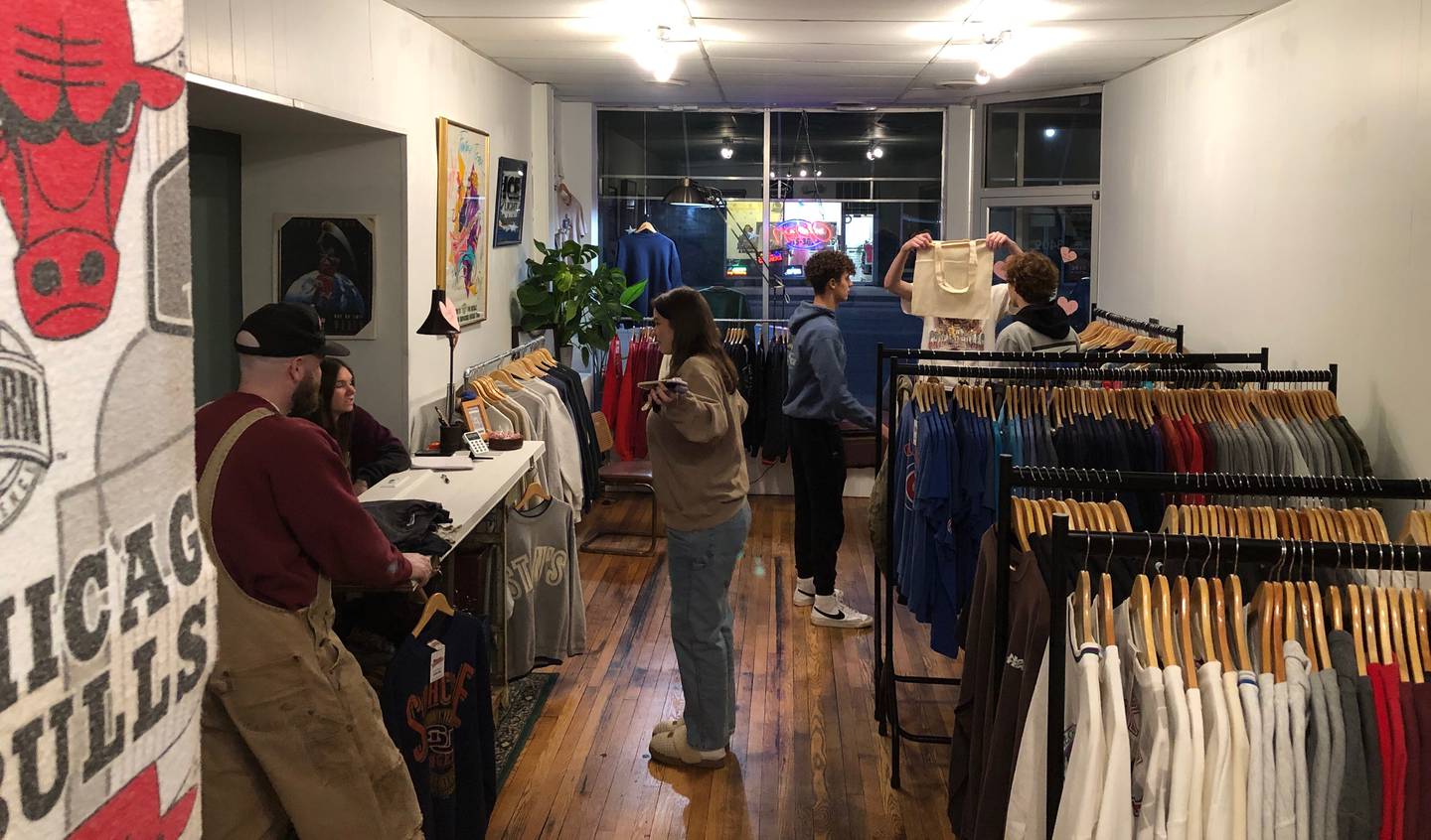 People shop on opening day of Stan's Vintage in McHenry, Feb. 14, 2024. The proprietor also has a location in Hebron.