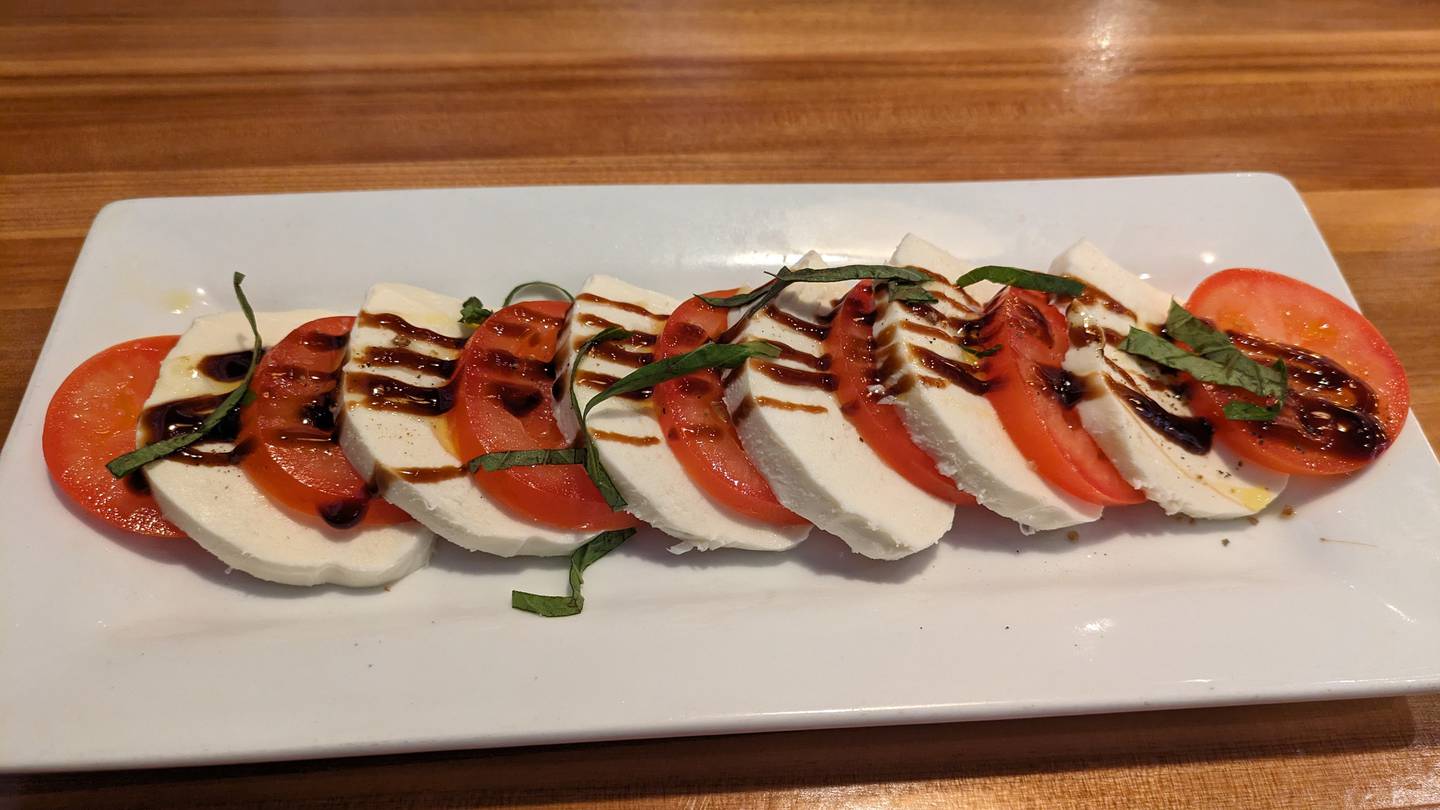 The Caprese salad at Tapa La Luna in DeKalb.