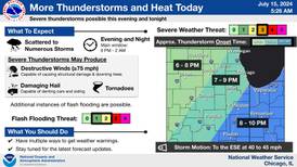Monday weather forecast in northern Illinois includes severe weather, heat, possible tornadoes