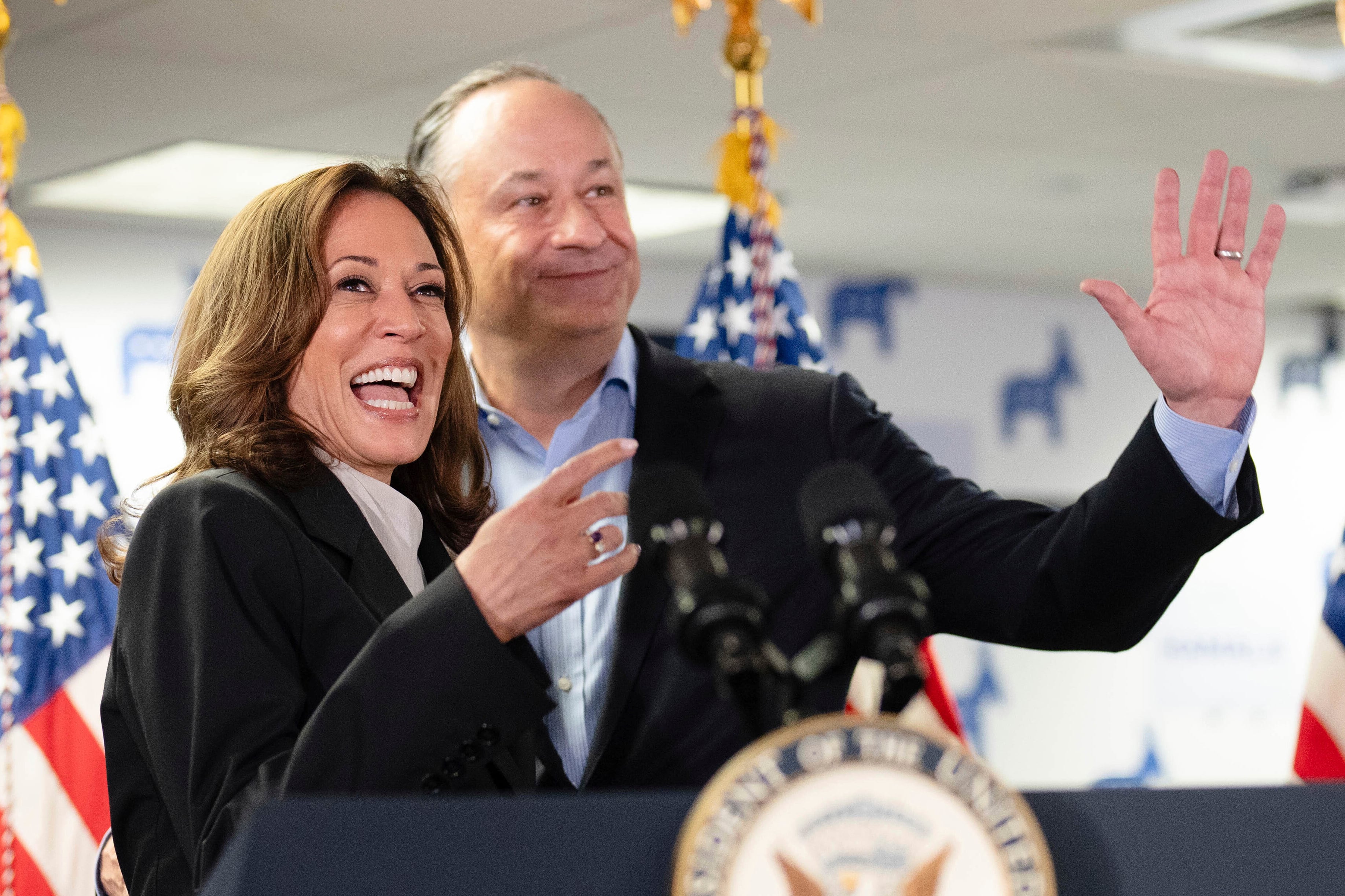 Harris visits battleground Wisconsin in first rally as Democrats coalesce around her for president