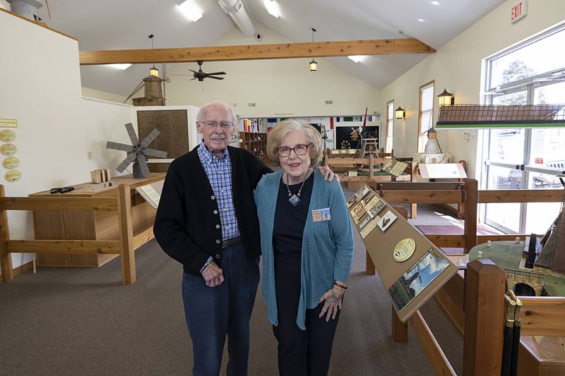 Friends of the Windmill members Neal and Jane Luker were key in bringing the windmill to Fulton 24 years ago.