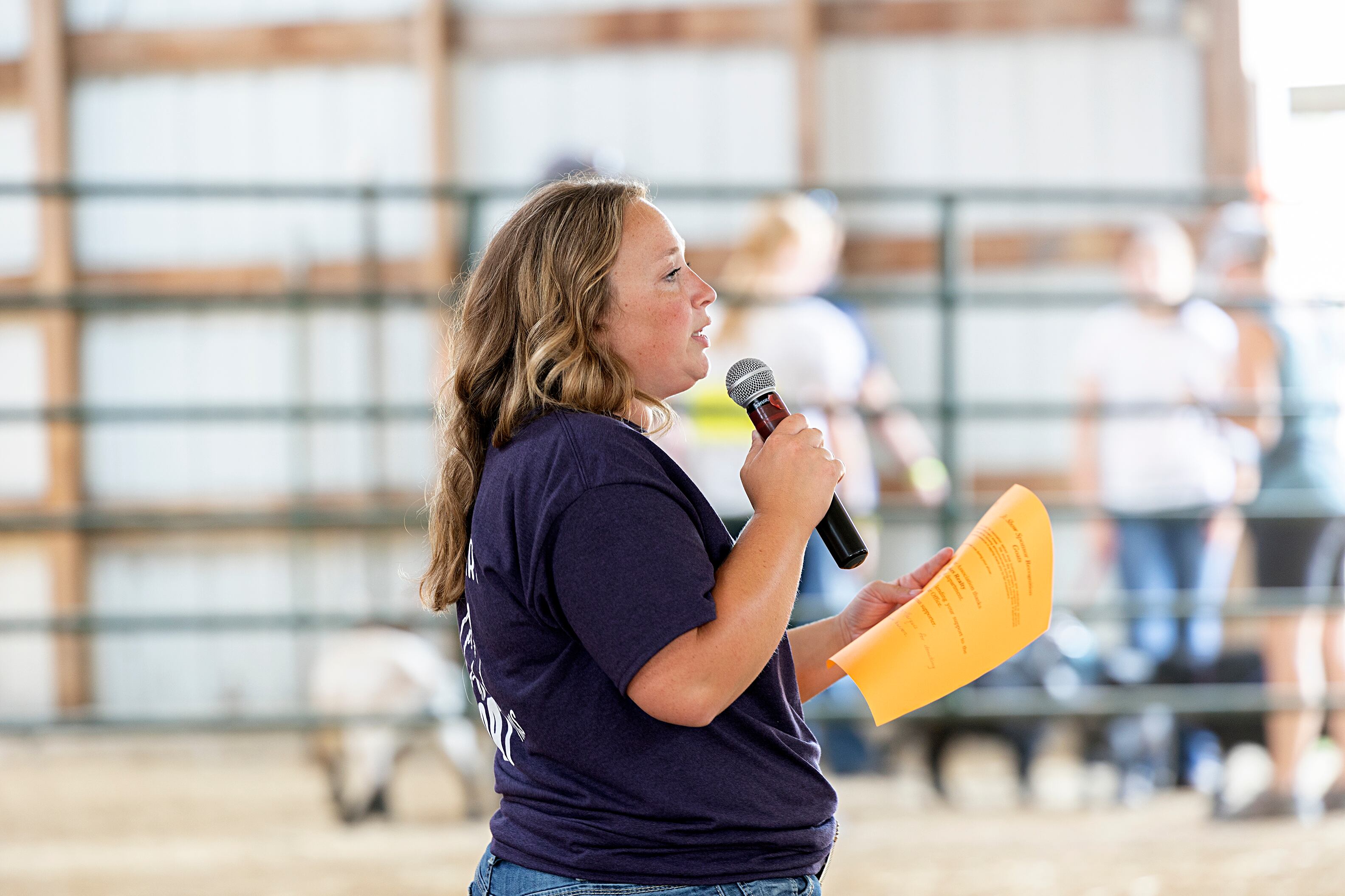 Mackenzie Treadwell of Franklin Grove starts the goat competition Thursday, July 25, 2024 at the Lee County 4H Fair. The fair saw a record number of goat showings this year that Treadwell chalks up to “they’re easy to raise and fun.”