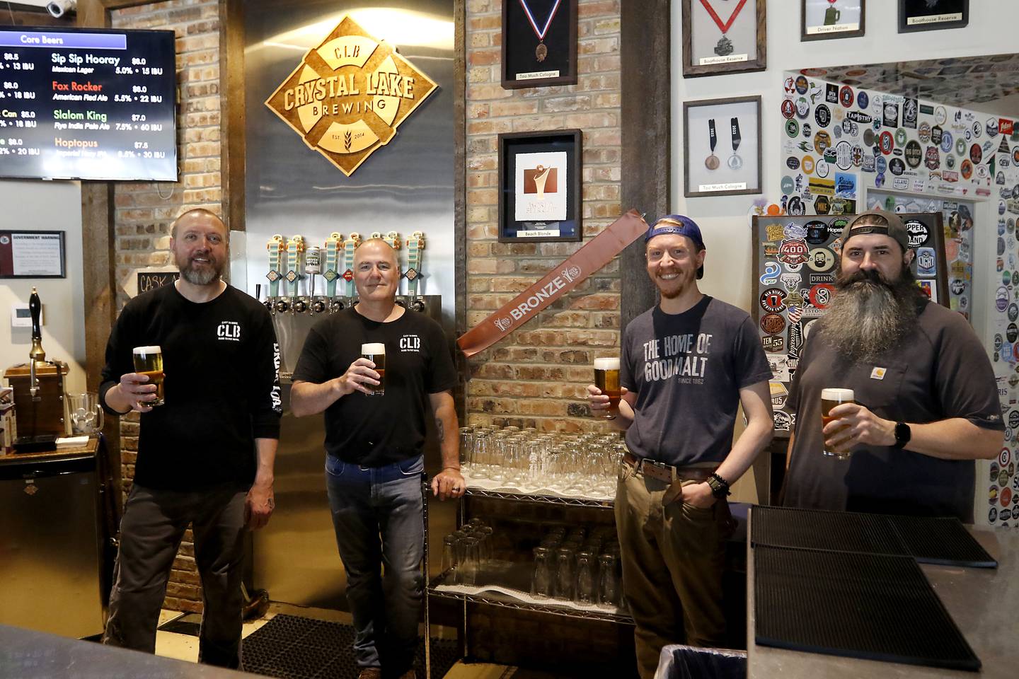 Head brewmaster Ryan Waughon brews beer on Friday, May 3, 2024 at the Crystal Lake Brewing. The brewery is celebrating its 10th anniversary and recently won a bronze award in Brown Porter category at the World Beer Cup in Las Vegas.