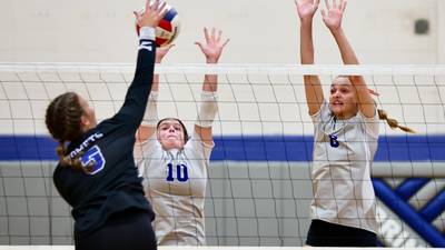 Photos: Newman at Princeton volleyball