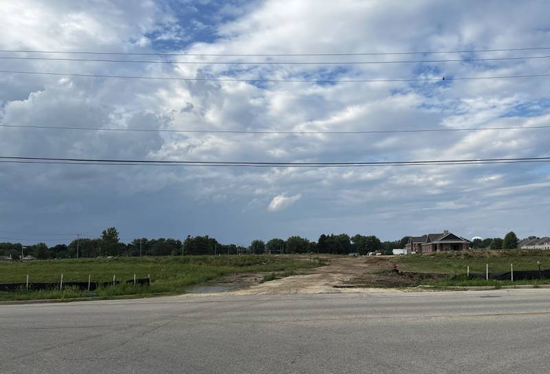 The area north of Mount Hunger Road, near Sycamore Middle School, that will be developed as part of the second phase of Old Mill Park Condo Community.