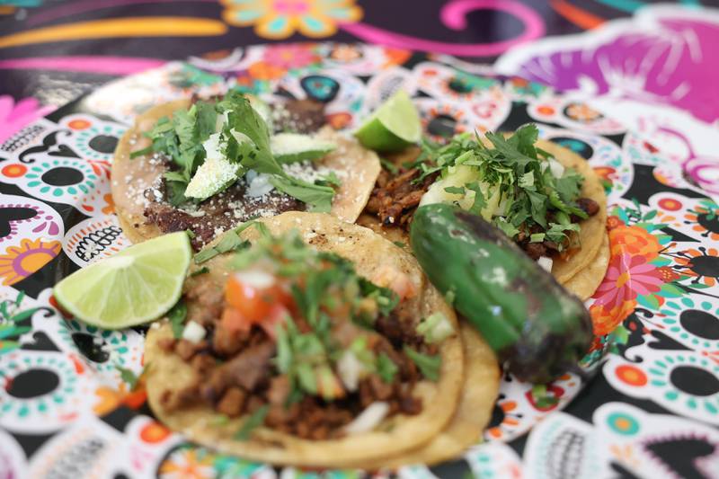 Tacos Before Vatos serves traditional and unique tacos, such as pork with pineapple and cilantro toppings.