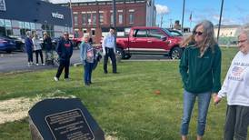 Rock Falls dedicates Traveling Vietnam Memorial Wall plaque during Memorial Day service