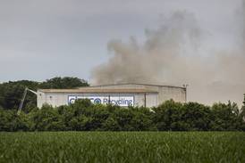 Sterling firefighters battle blaze at Cimco Recycling