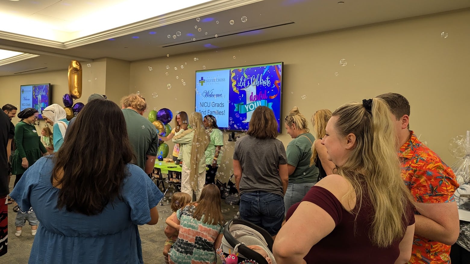 On Sunday, Silver Cross Hospital in New Lenox held its very first reunion of Amy, Matthew and Jay Vana Neonatal Intensive Care Unit graduates and the babies’ immediate families.