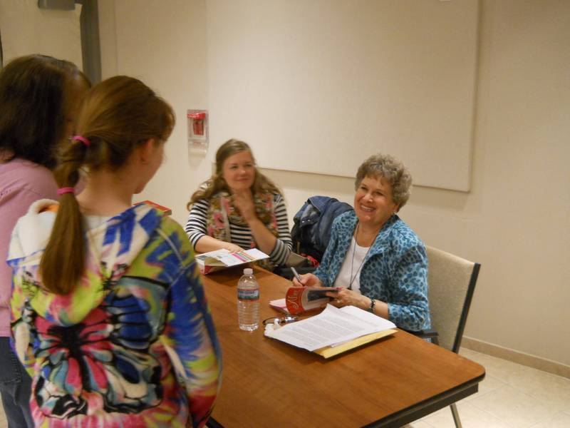 Award-winning author Phyllis Reynolds Naylor recently gave a $160,000 endowment to the Joliet Junior College Foundation. Naylor is a 1953 JJC alumna and long-time JJC donor. Naylor is seen in 2013 during her appearance at the Joliet Public Library's Black Road branch.