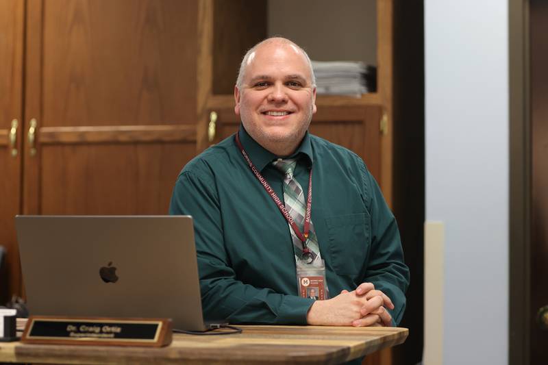 Dr. Craig Ortiz, Superintendent of Morris Community High School District 101. Tuesday, April 5, 2022, in Morris.