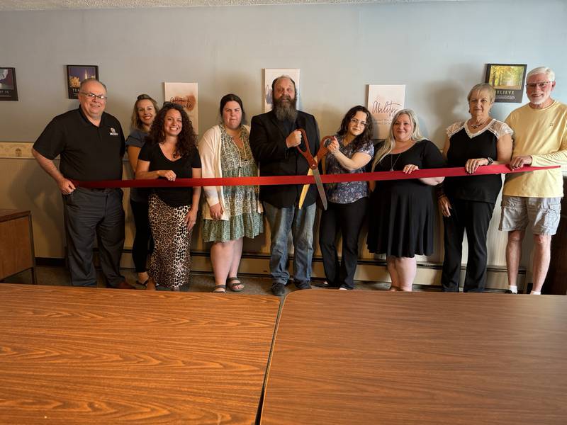 The Grundy County Chamber of Commerce, City of Morris, and Grundy Area PADS cut the ribbon on the new location at 1409 N. Division St. on Tuesday.